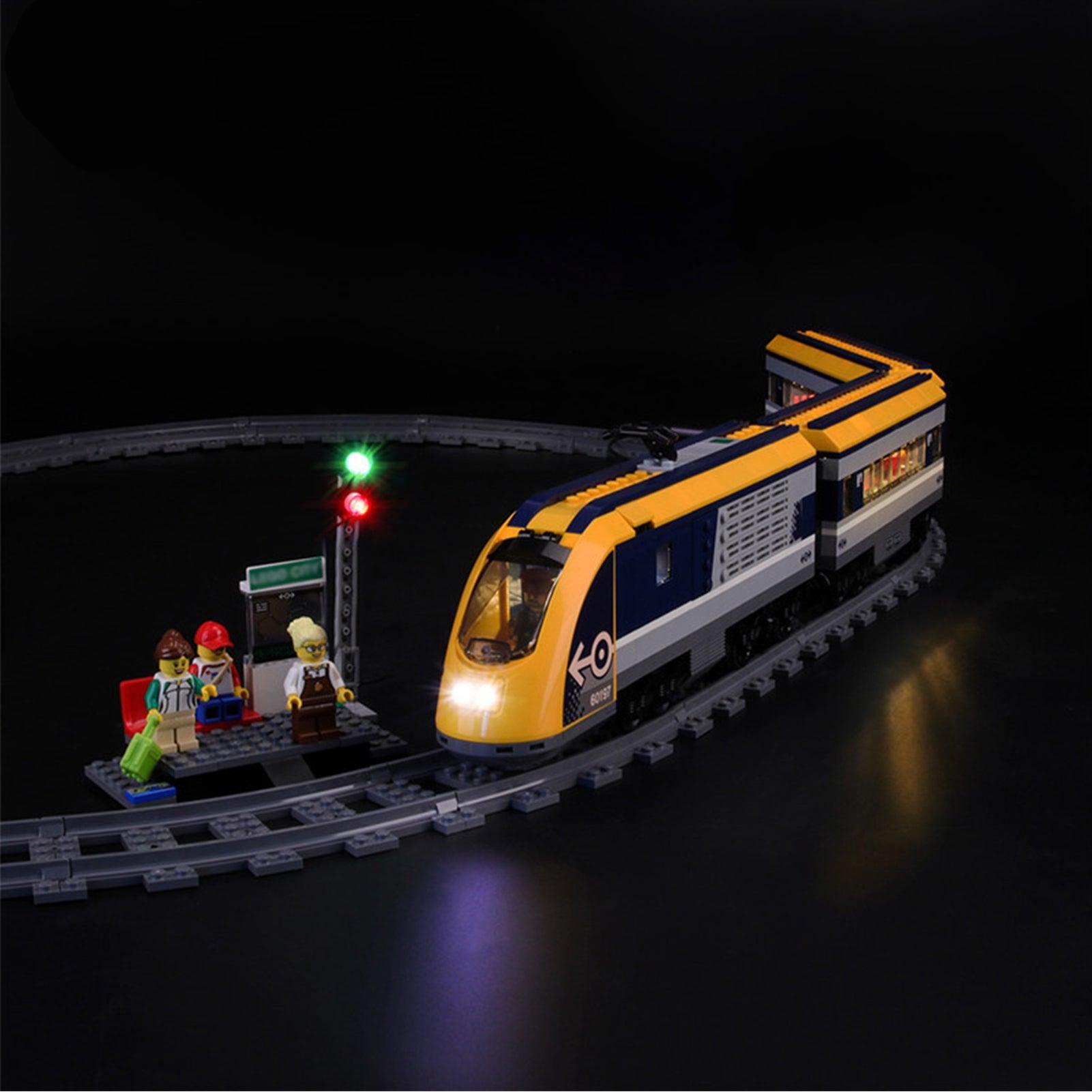 Lego passenger train lights sale