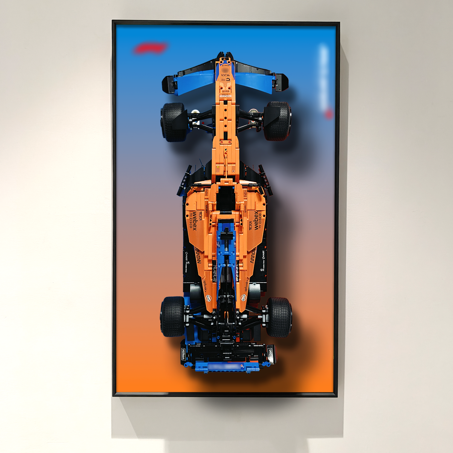 Display Wall Mount for Lego 42141 Technic™ McLaren Formula 1™ Race Car