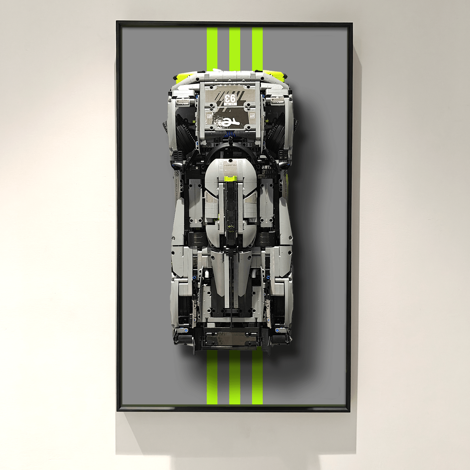 Display Wallboard for Lego 42156 Technic™ PEUGEOT 9X8 24H Le Mans Hybrid Hypercar - ICUANUTY