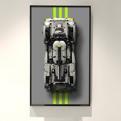 Display Wallboard for Lego 42156 Technic™ PEUGEOT 9X8 24H Le Mans Hybrid Hypercar - ICUANUTY