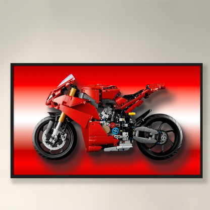 Display Wallboard for LEGO Ducati Panigale V4 S 42202