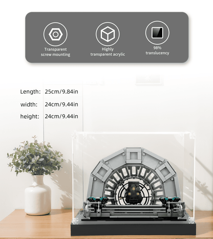 Display Case for LEGO Emperor's Throne Room Diorama 75352