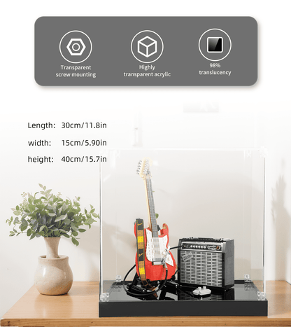 Display Case for LEGO Ideas Fender Stratocaster 21329