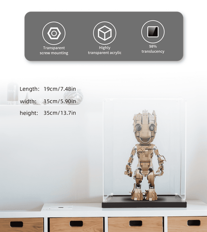 ICUANUTY -Display Case for Lego Marvel I am Groot 76217