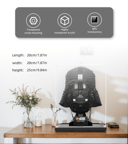 Display case for LEGO Darth Vader Helmet 75304 - ICUANUTY