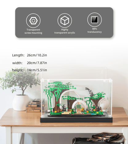 Display case for LEGO Creator Jane Goodall Tribute 40530