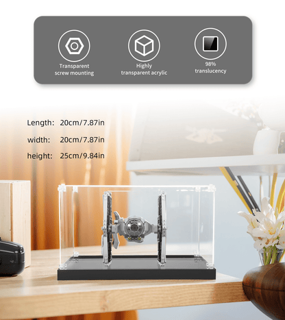 Display case for LEGO Iron Man Bust Imperial Tie Fighter 75300 - ICUANUTY