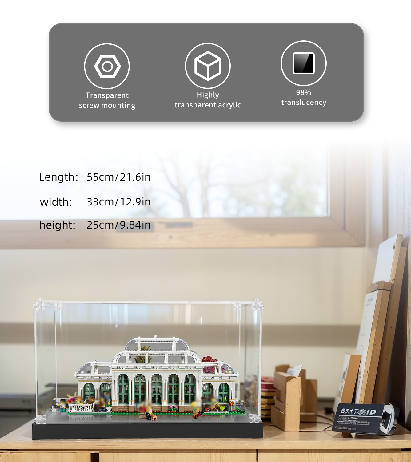 Display Case for LEGO ideas The Botanical Garden 21353