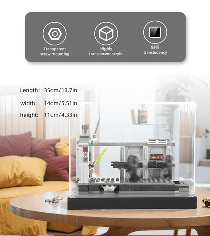 Display Case for LEGO Star Wars Dark Trooper Attack 75324 - ICUANUTY