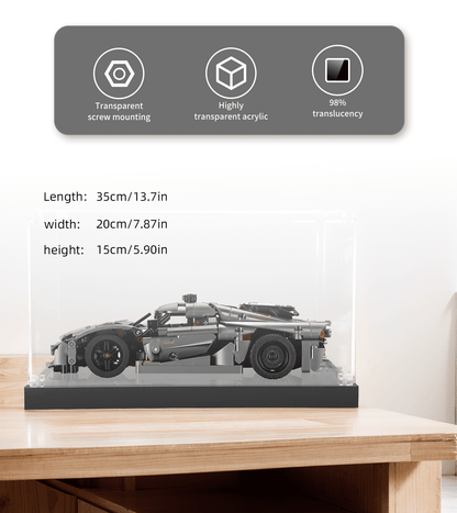 Display case for LEGO Koenigsegg Jesko Absolut Hypercar 42173