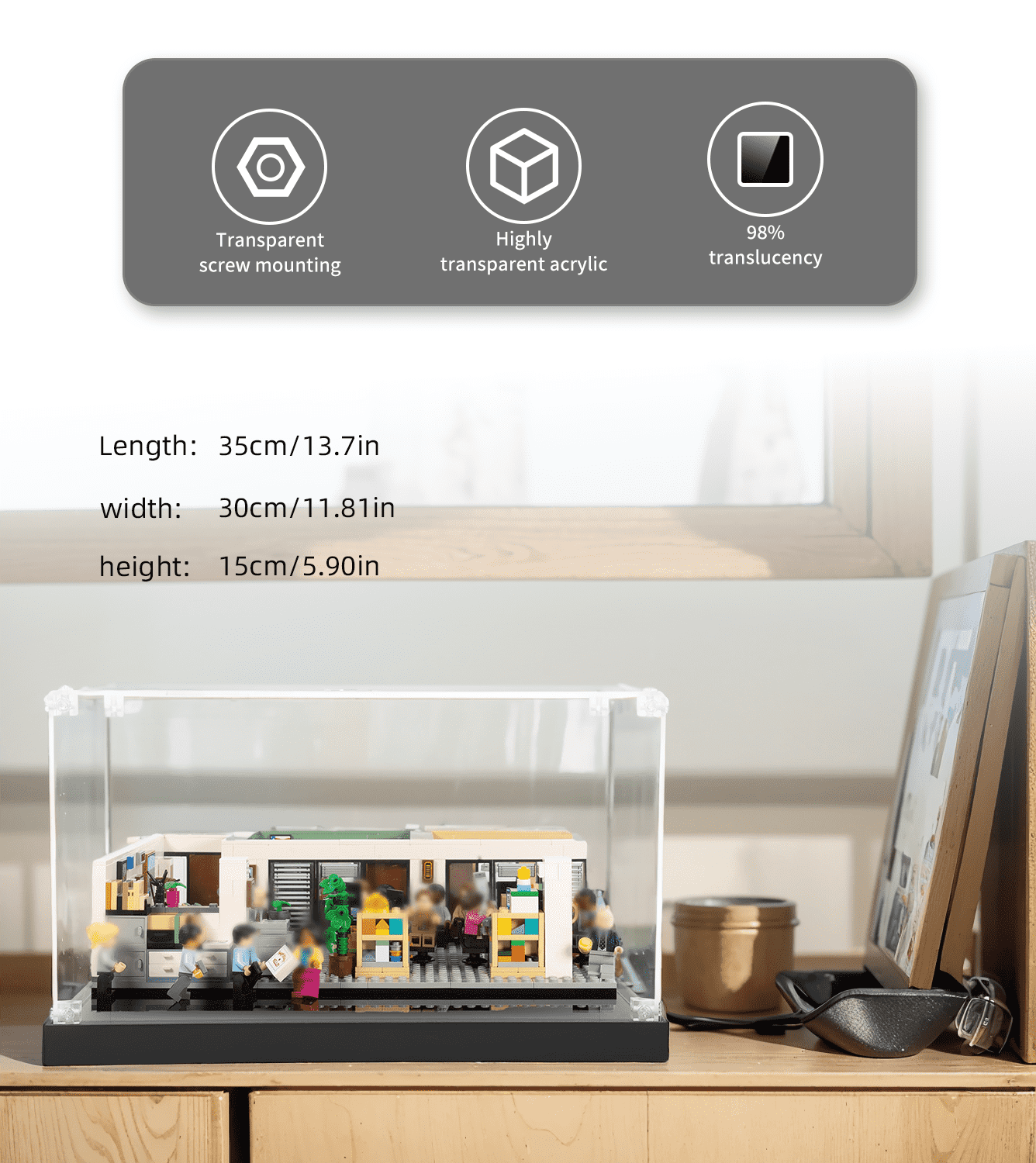 Display Case for Lego Ideas The Office 21336