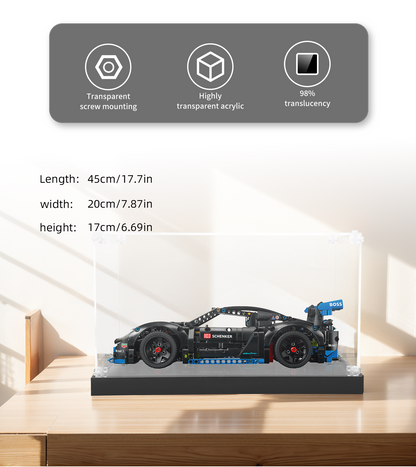 Display Case for Lego Porsche GT4 e-Performance Race Car 42176