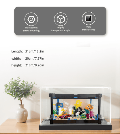 Display Case for LEGO Creator 3in1 Fish Bowl 31122