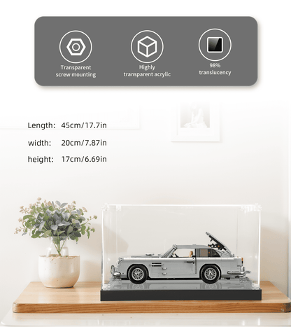 Display case for LEGO James Bond Aston Martin DB5 10262