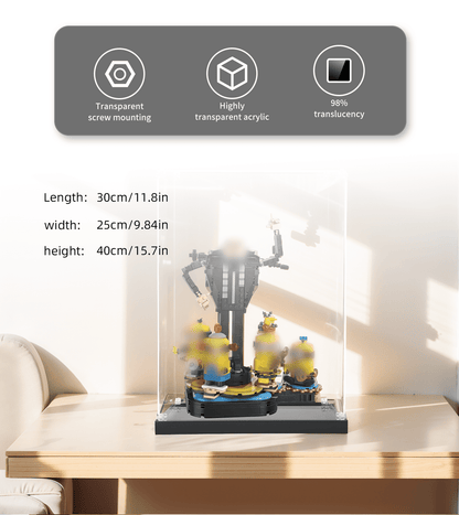 Display case for LEGO Gru and Minions 75582