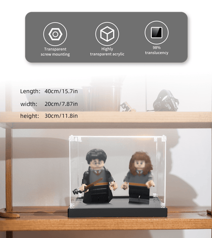 Display Case for Lego Harry Potter & Hermione Granger 76393