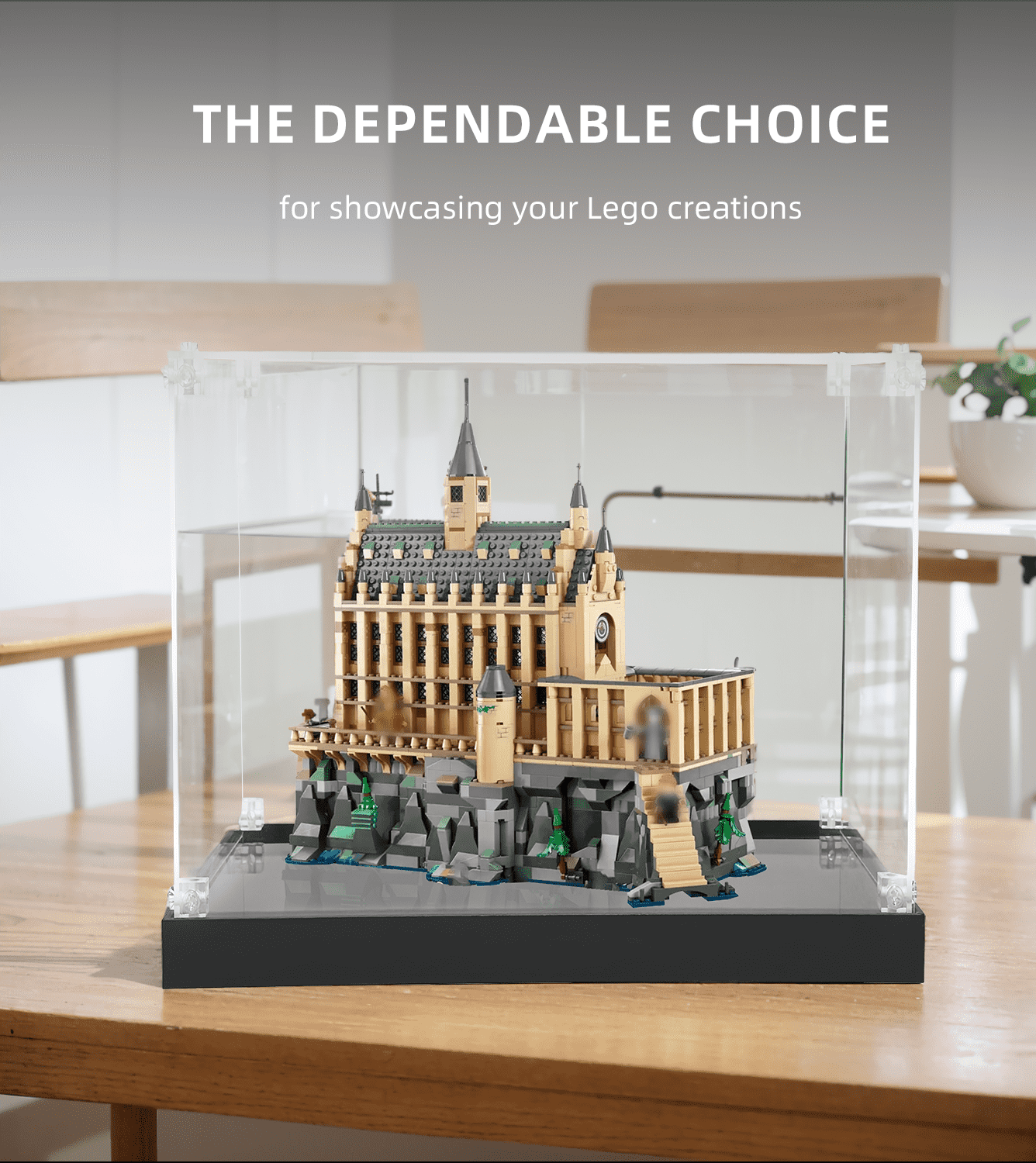 Display case for LEGO Harry Potter Hogwarts Castle: The Great Hall 76435