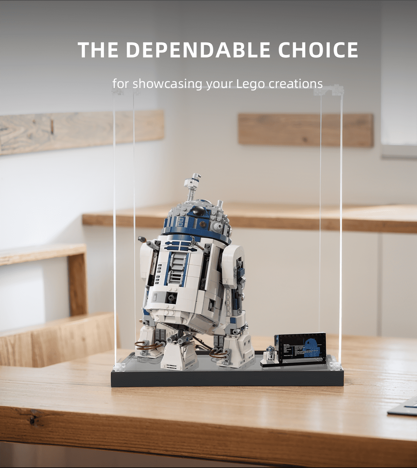 Display case for LEGO Buildable R2-D2 75379