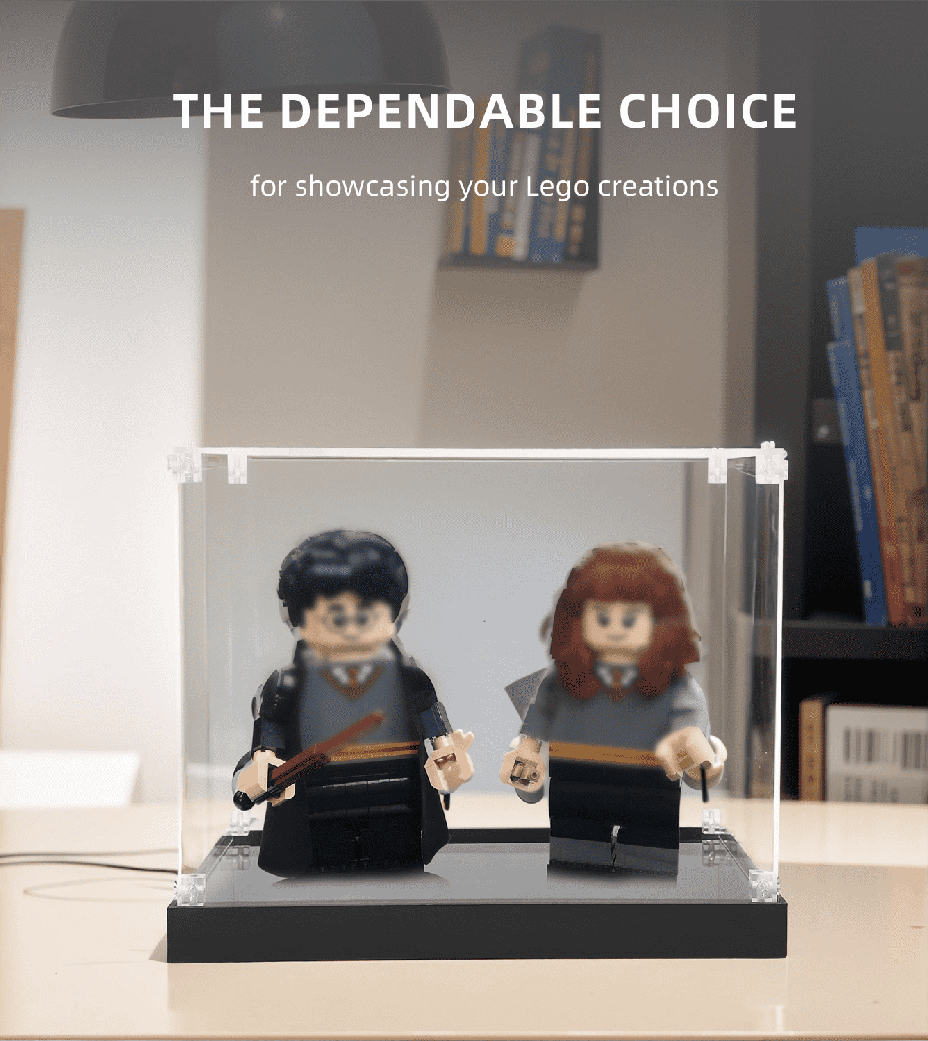 Display Case for Lego Harry Potter & Hermione Granger 76393