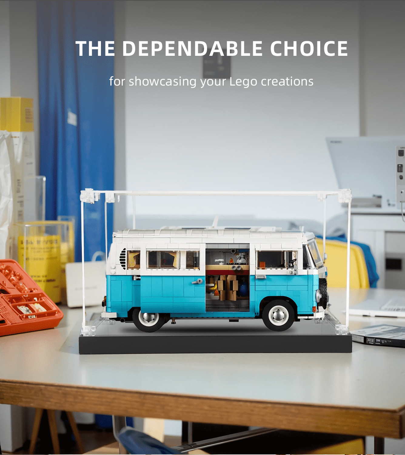 Display Case for Lego Volkswagen T2 Camper Van 10279