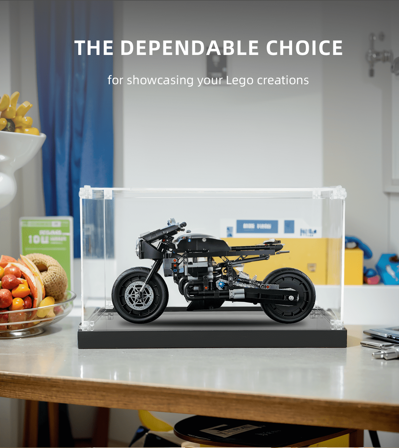 Display Case for Lego Technic The Batman - Batcycle 42155 - ICUANUTY