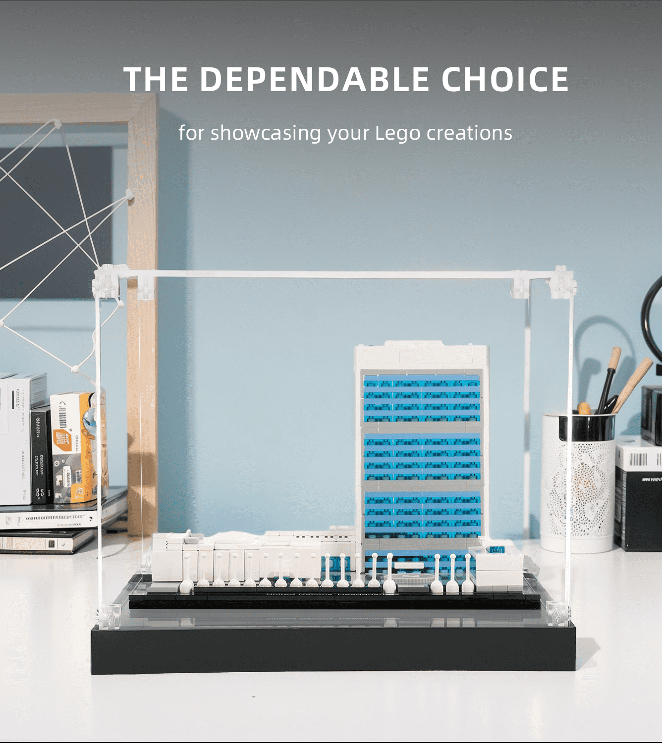 Display case for LEGO Architecture：United Nations Headquarters 21018