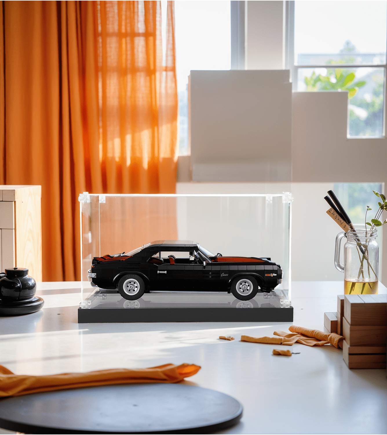 Display Case for LEGO Creator Chevrolet Camaro Z28 10304 - ICUANUTY