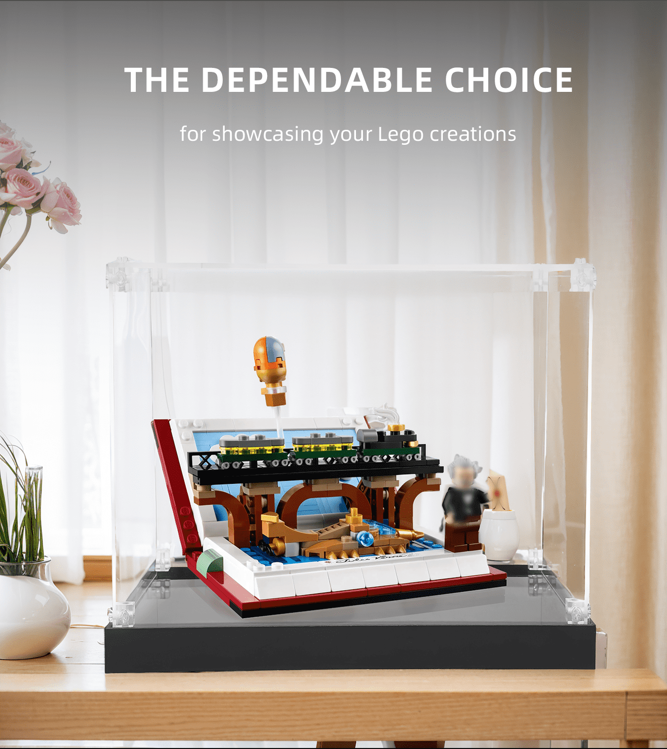 Display case for LEGO Tribute to Jules Verne's Books 40690 - ICUANUTY