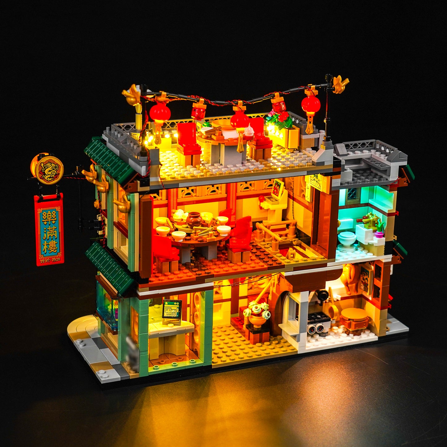 Light kit for Lego Spring Festival Family Reunion Celebration Building 80113 - ICUANUTY