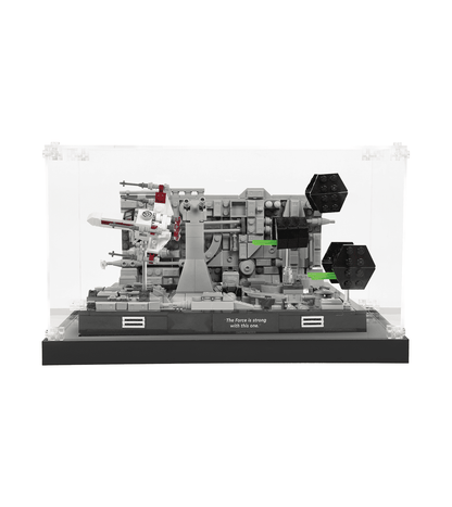 ICUANUTY-Display Case for Lego Star Wars Death Star Trench Run Diorama 75329/Death Star Trash Compactor Diorama 75339