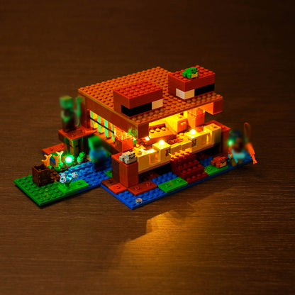 Light kit for Lego Minecraft The Frog House Building 21256 - ICUANUTY