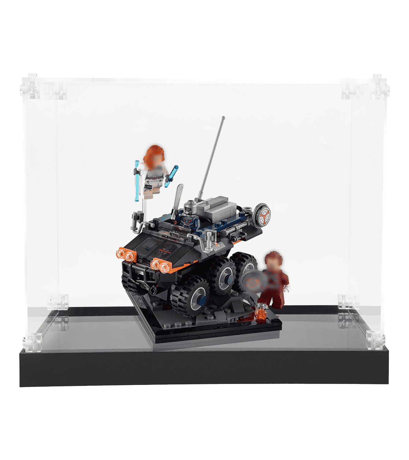 Display case for LEGO Marvel Black Widow：Taskmaster's Ambush 77905