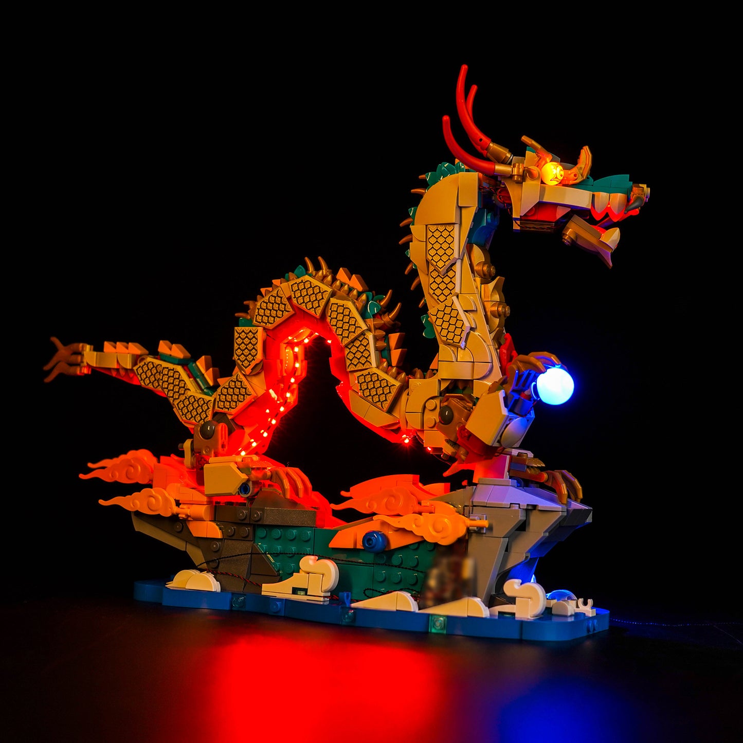 Light kit for Lego Spring Festival Auspicious Dragon Buildable Figure 80112 - ICUANUTY