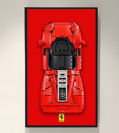 Display Wallboard for Lego 42143 Technic™ Ferrari Daytona SP3 - ICUANUTY