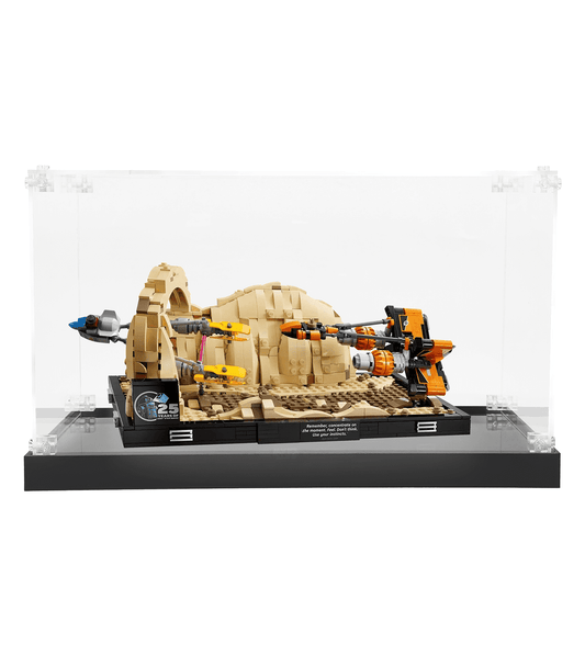 Display case for LEGO Mos Espa Podrace Diorama 75380