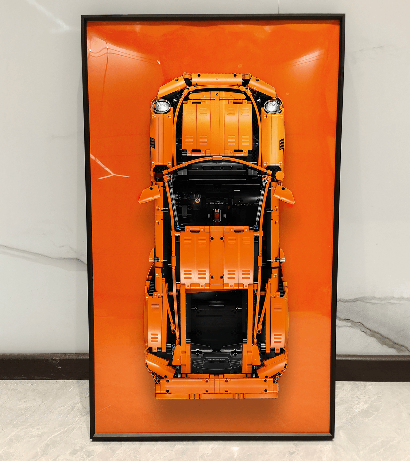 Display Wallboard for LEGO Technic 42056 CAR Porsche 911 GT3 RS - ICUANUTY