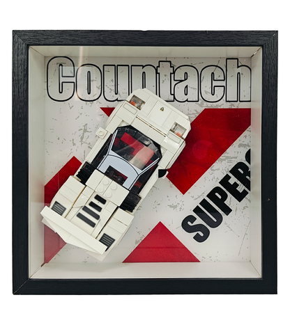 Display Frame for Lego Speed Champions Lamborghini Countach 76908