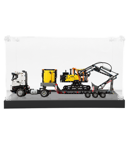 Display case for LEGO Volvo FMX Truck & EC230 Electric Excavator 42175