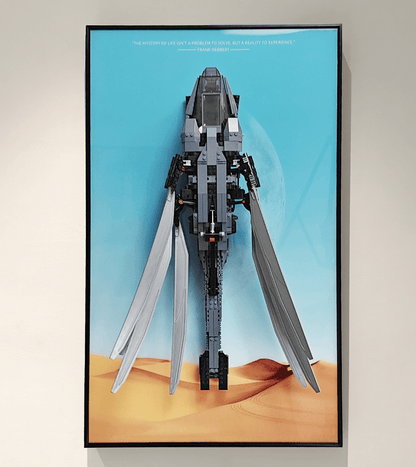 Display Wallboard for LEGO Icons Dune Atreides Royal Ornithopter 10327 - ICUANUTY