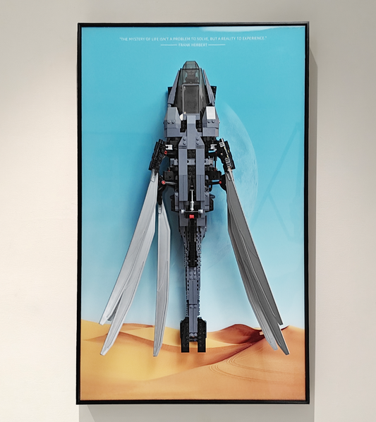 Display Wallboard for LEGO Icons Dune Atreides Royal Ornithopter 10327