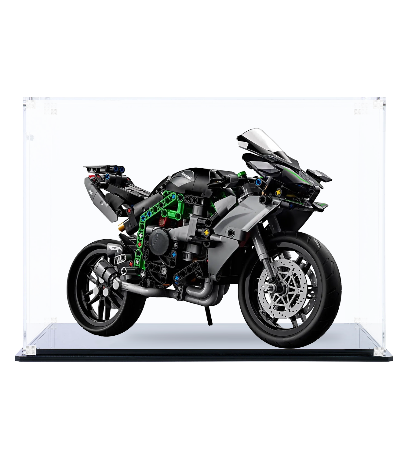 Display case for LEGO Kawasaki Ninja H2R Motorcycle 42170