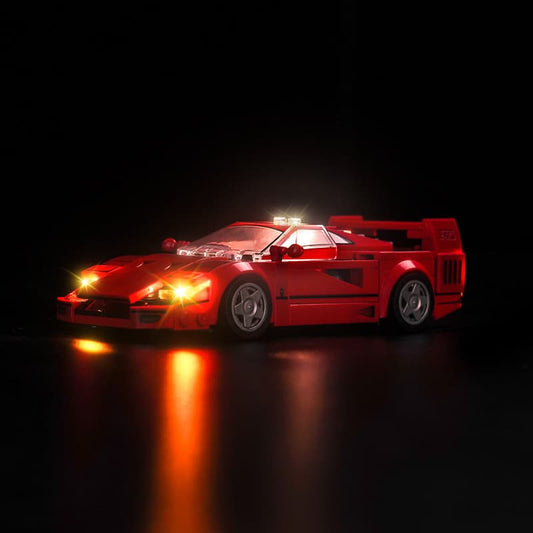 Light Kit for LEGO Speed Champions Ferrari F40 Supercar 76934 - ICUANUTY