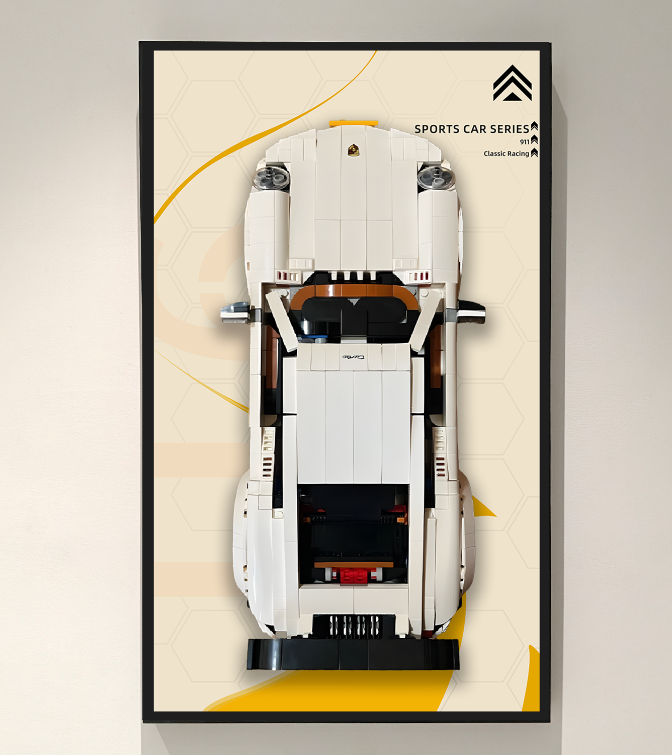 Display Wall Mount for Lego Creator Porsche 911 10295