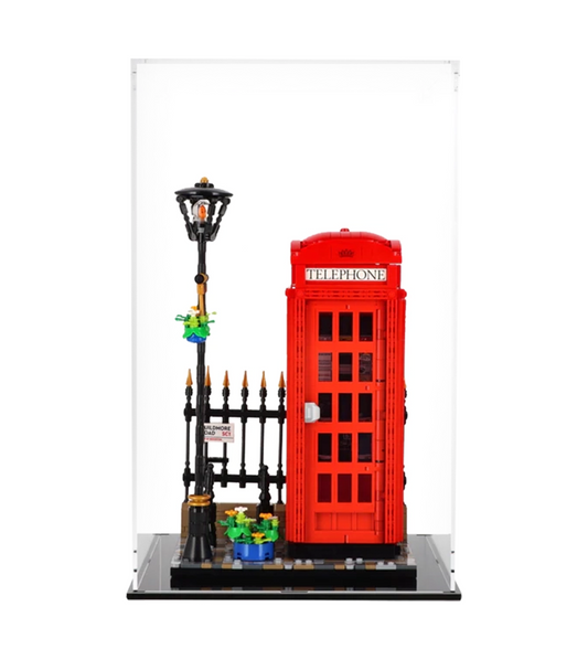 Display case for LEGO Creator Red London Telephone Box 21347
