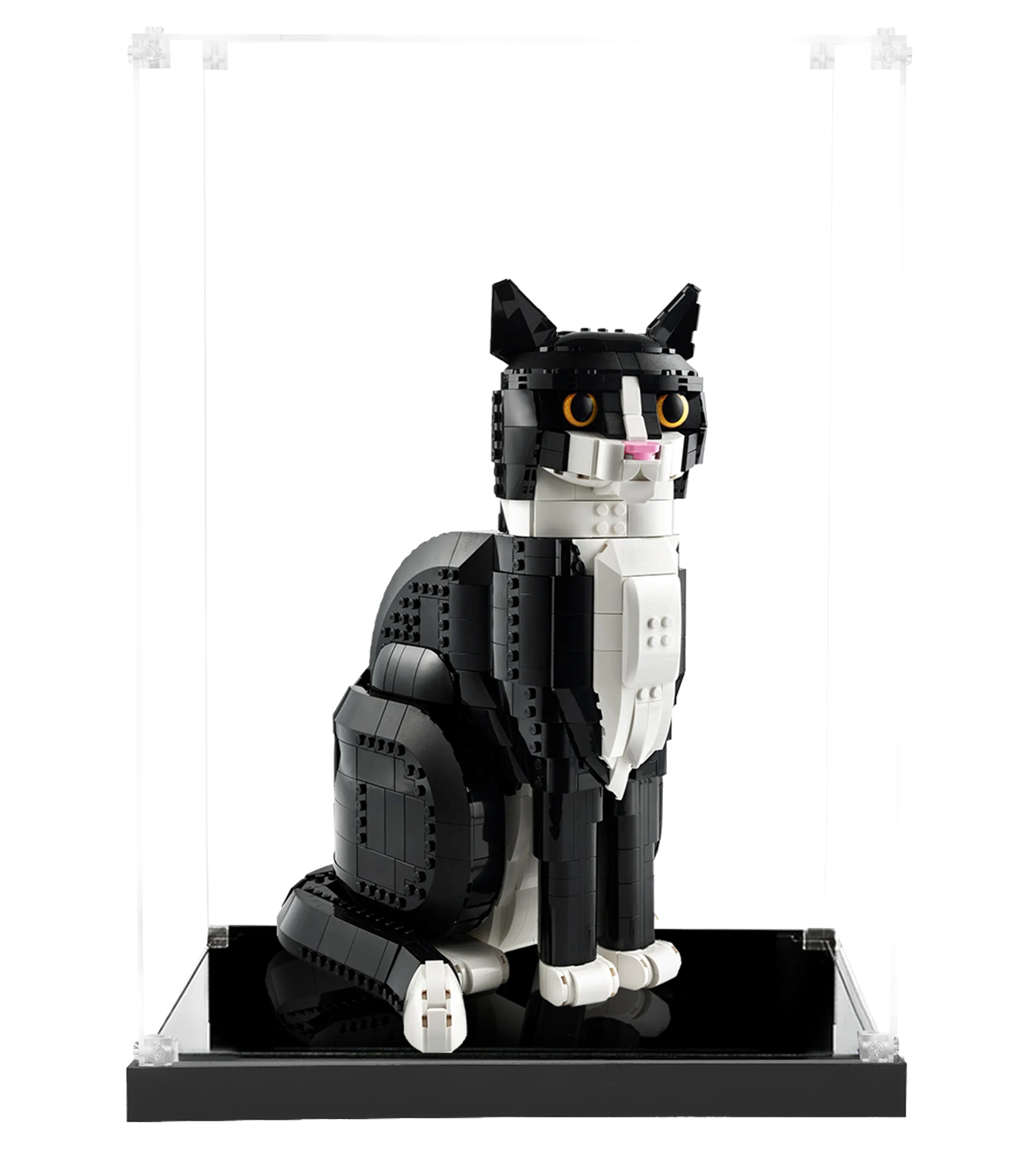 Display case for LEGO Tuxedo Cat 21349 - ICUANUTY