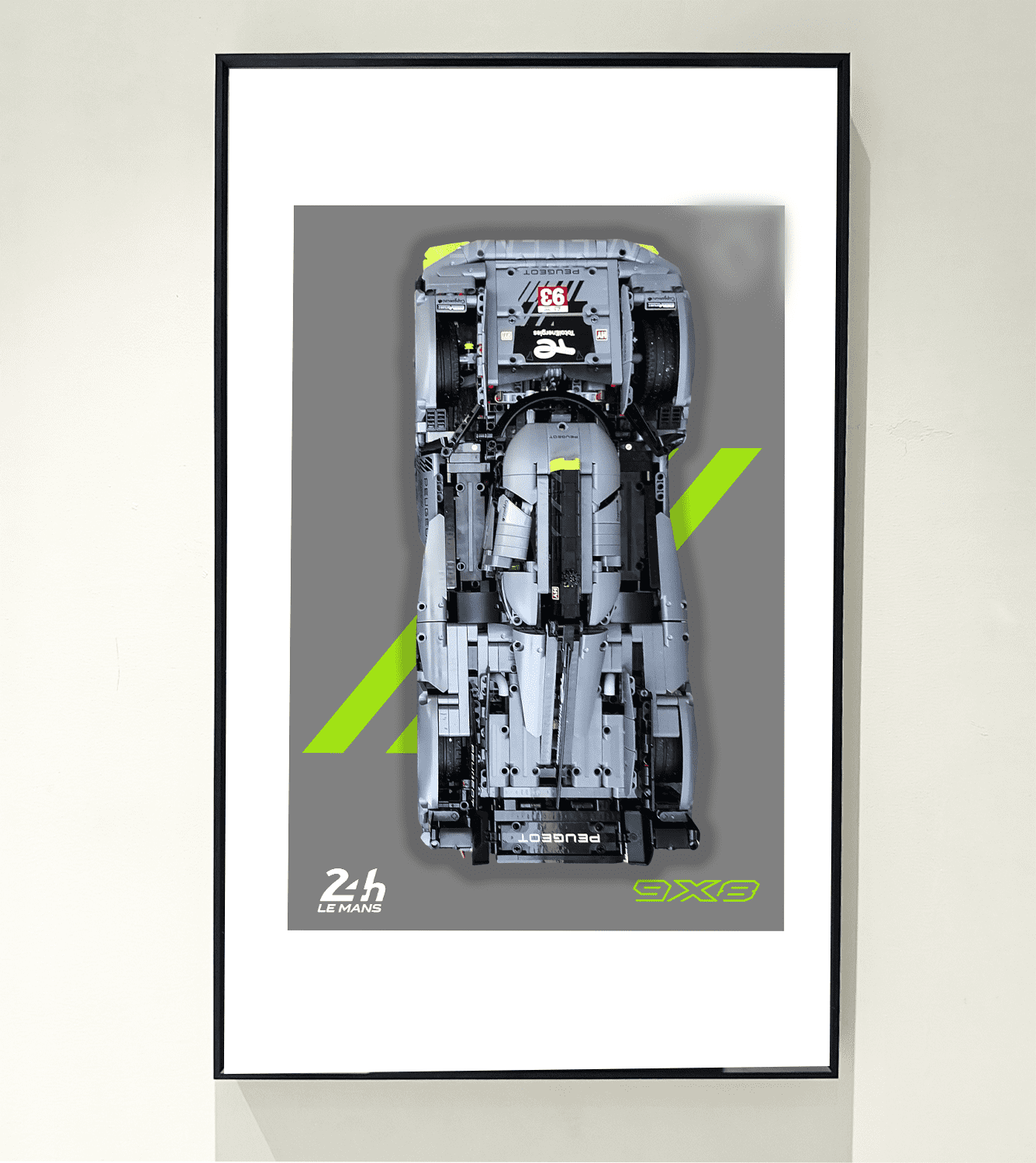 Display Wallboard for Lego 42156 Technic™ PEUGEOT 9X8 24H Le Mans Hybrid Hypercar