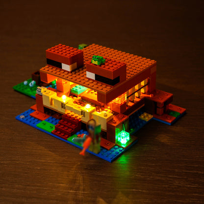 Light kit for Lego Minecraft The Frog House Building 21256