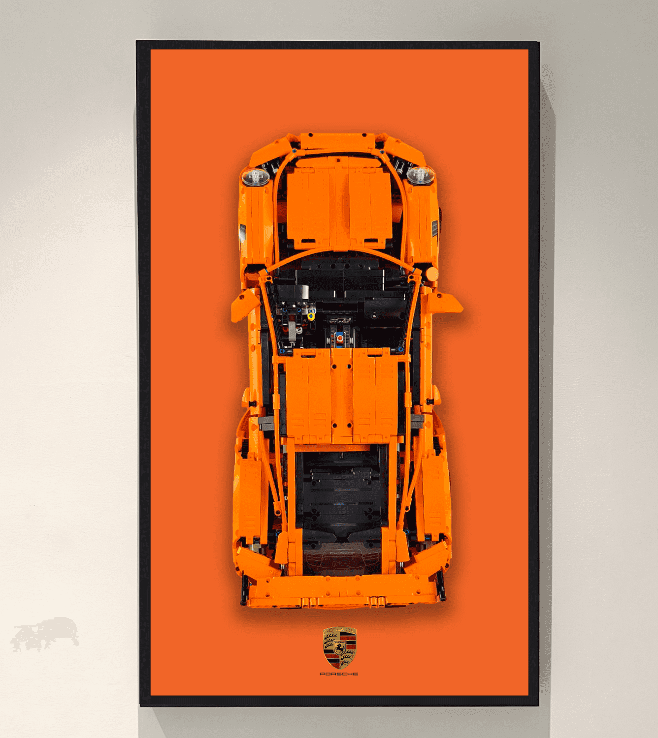 Display Wallboard for LEGO Technic 42056 CAR Porsche 911 GT3 RS ICUANUTY