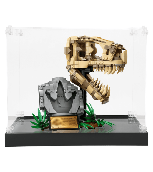 Display Case for Lego Dinosaur Fossils T. rex Skull 76964 - ICUANUTY