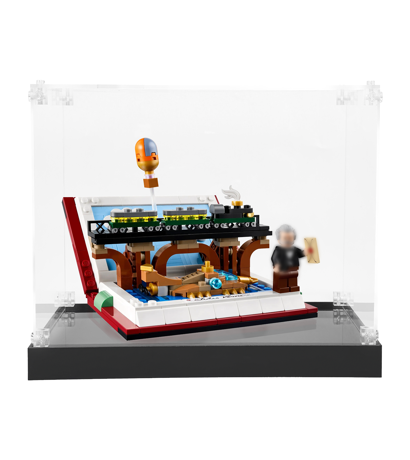 Display case for LEGO Tribute to Jules Verne's Books 40690